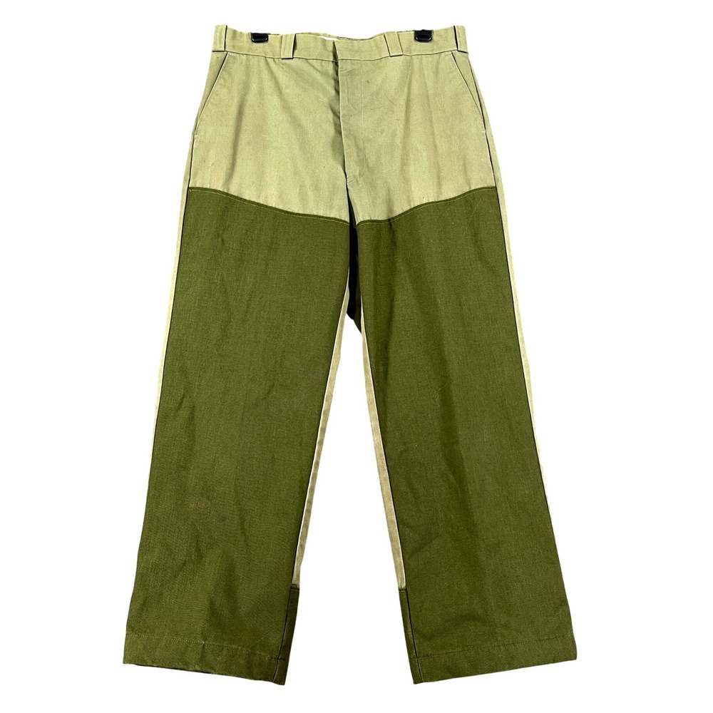 Vintage 80s Rattlers Brand Brush Pants 32x27 Canvas Reinforced Hunting Trousers